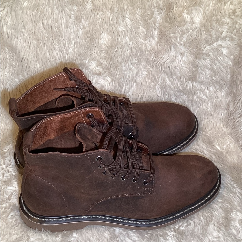 Golden fox Men's Brown Leather Boots size 9.5
